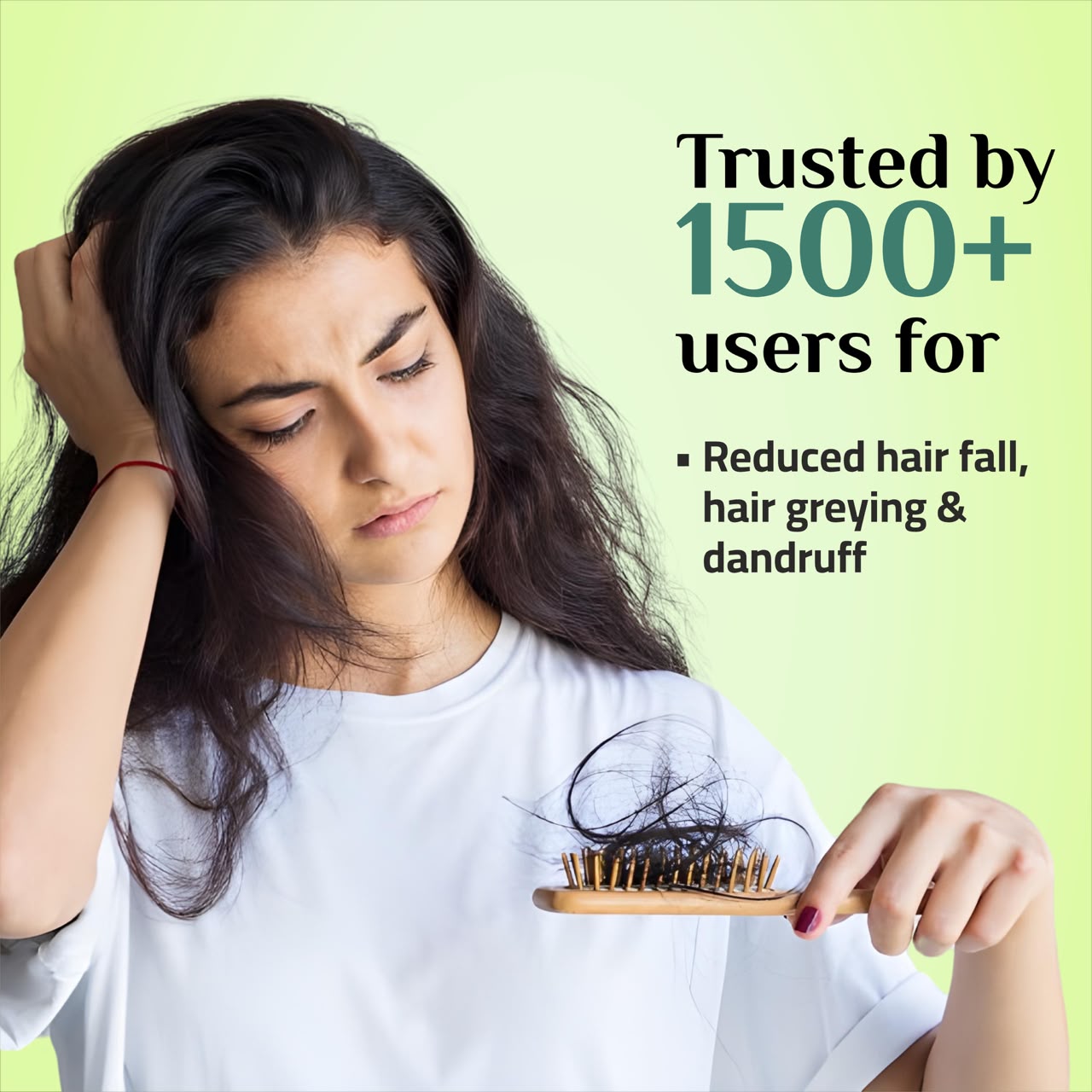 3‑in‑1 Hair‑Fall, Dandruff & Turn Hair Black Ayurvedic Oil